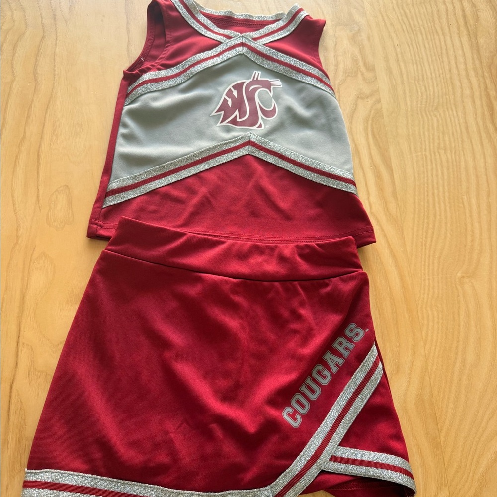 WSU Cougars youth cheerleader outfit
